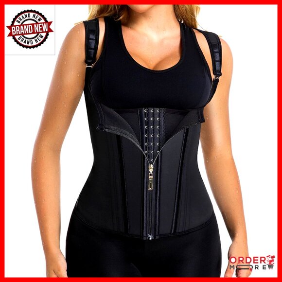Latex Waist Trainer Corset Shapewear Hourglass Bodysuit Tummy Control Sport